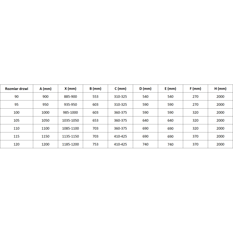 Mexen Mist L porta de duche de batente 105 cm, transparente, ouro escovado - 8A4L-105-000-55-00