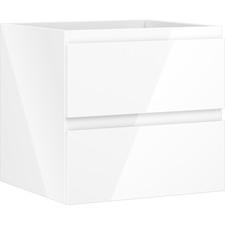 Mexen Orio mobile da bagno sospeso 50 cm, 2 cassetti, bianco lucido - 91A10-05047-2-BFF00