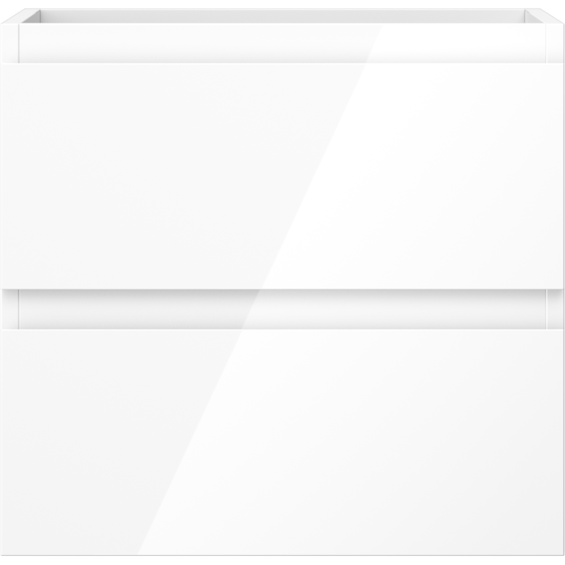 Mexen Orio mobile da bagno sospeso 50 cm, 2 cassetti, bianco lucido - 91A10-05047-2-BFF00