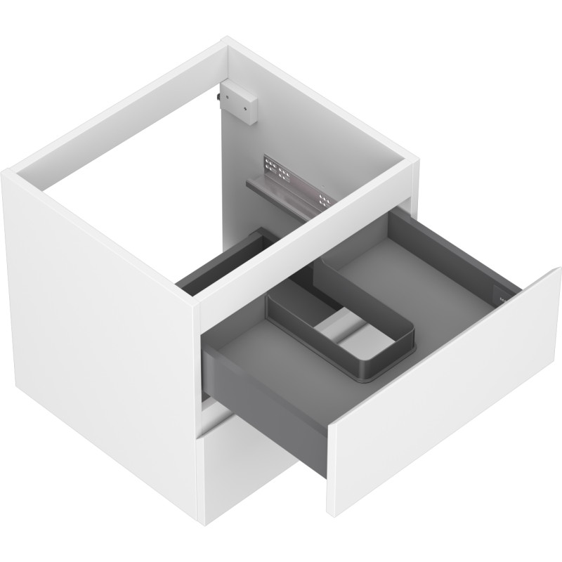 Mexen Orio bathroom cabinet under sink 50 cm, 2 drawers, white matte - 91A10-05047-2-BFF01