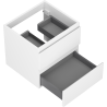 Mexen Orio bathroom cabinet under sink 50 cm, 2 drawers, white matte - 91A10-05047-2-BFF01