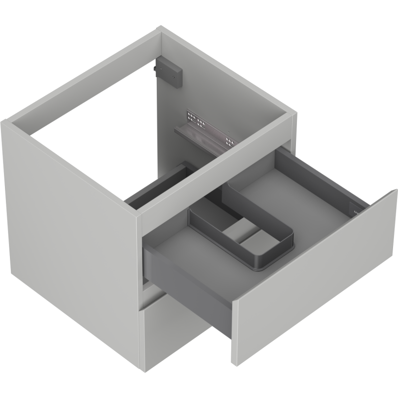 Mexen Orio Badezimmer-Unterschrank 50 cm, 2 Schubladen, grau matt - 91A10-05047-2-BFF62