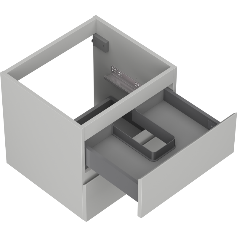 Mexen Orio meuble de salle de bain sous lavabo 50 cm, 2 tiroirs, gris mat - 91A10-05047-2-BFF62