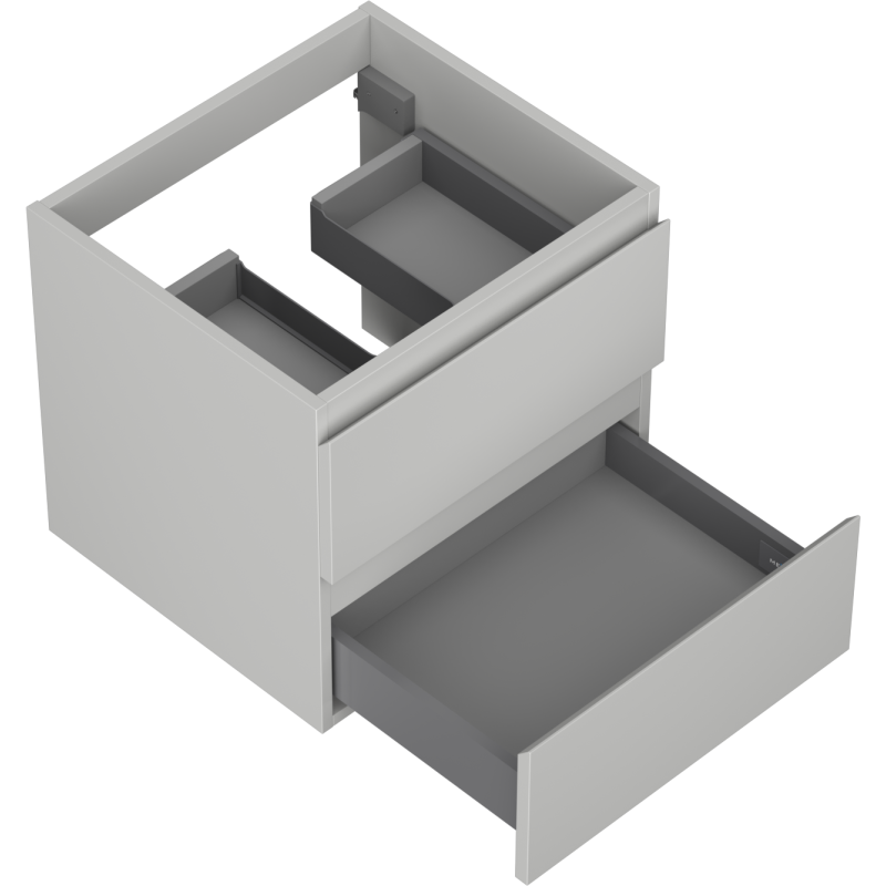 Mexen Orio badmeubel onder de wastafel 50 cm, 2 laden, grijs mat - 91A10-05047-2-BFF62