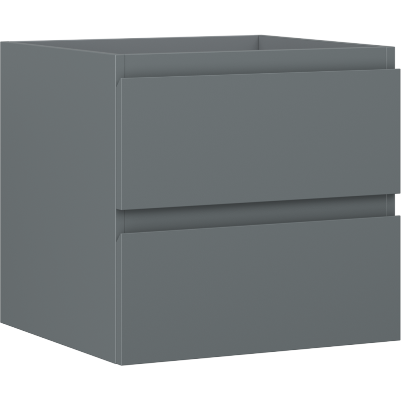 Mexen Orio badkamerkastje onder wastafel 50 cm, 2 lades, mat grafiet - 91A10-05047-2-BFF66