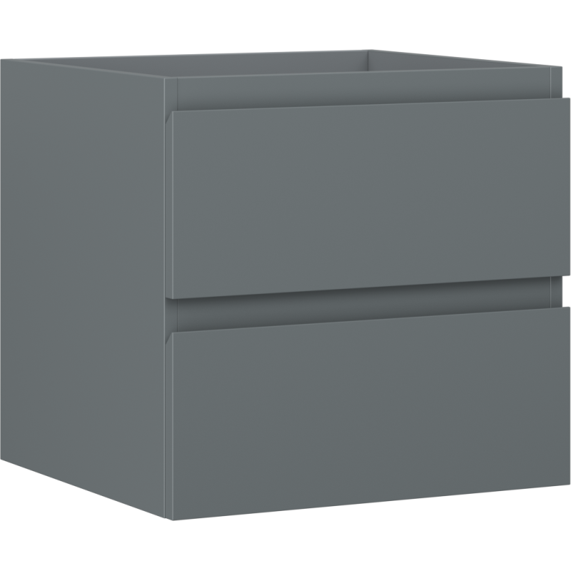 Mexen Orio gabinete de baño para lavabo 50 cm, 2 cajones, grafito mate - 91A10-05047-2-BFF66