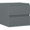 Mexen Orio meuble de salle de bain sous-lavabo 50 cm, 2 tiroirs, graphite mat - 91A10-05047-2-BFF66