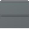 Mexen Orio meuble de salle de bain sous-lavabo 50 cm, 2 tiroirs, graphite mat - 91A10-05047-2-BFF66
