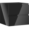Mexen Orio meuble de salle de bain sous lavabo 50 cm, 2 tiroirs, noir brillant - 91A10-05047-2-BFF70