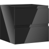 Mexen Orio mueble de baño para lavabo de 50 cm, 2 cajones, negro brillante - 91A10-05047-2-BFF70