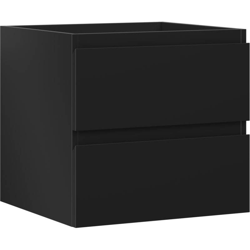 Mexen Orio Badezimmerschrank für Waschbecken 50 cm, 2 Schubladen, schwarz matt - 91A10-05047-2-BFF71