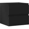 Mexen Orio Badezimmerschrank unter Waschbecken 50 cm, 2 Schubladen, schwarz matt - 91A10-05047-2-BFF71