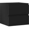 Mexen Orio meuble de salle de bain sous lavabo 50 cm, 2 tiroirs, noir mat - 91A10-05047-2-BFF71