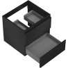 Mexen Orio Badezimmerschrank unter Waschbecken 50 cm, 2 Schubladen, schwarz matt - 91A10-05047-2-BFF71