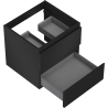 Mexen Orio mueble de baño bajo lavabo 50 cm, 2 cajones, negro mate - 91A10-05047-2-BFF71