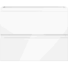 Mexen Orio badkamerkast onder de wastafel 60 cm, 2 lades, glanzend wit - 91A10-06047-2-BFF00