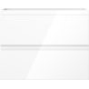 Mexen Orio badkamerkast onder wastafel 60 cm, 2 lades, wit glans - 91A10-06047-2-BFF00