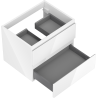 Mexen Orio meuble-lavabo salle de bain 60 cm, 2 tiroirs, blanc brillant - 91A10-06047-2-BFF00