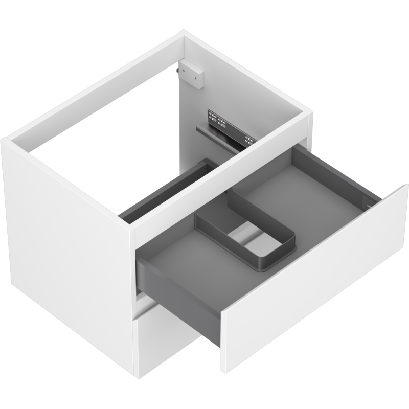 Mexen Orio armadietto da bagno sotto lavabo 60 cm, 2 cassetti, bianco opaco - 91A10-06047-2-BFF01