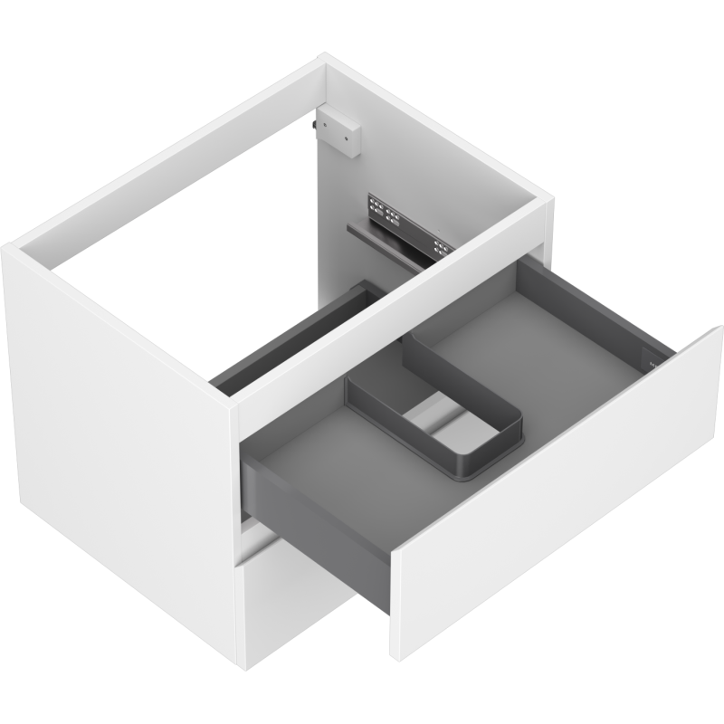Mexen Orio Badezimmerschrank unter Waschbecken 60 cm, 2 Schubladen, weiß matt - 91A10-06047-2-BFF01