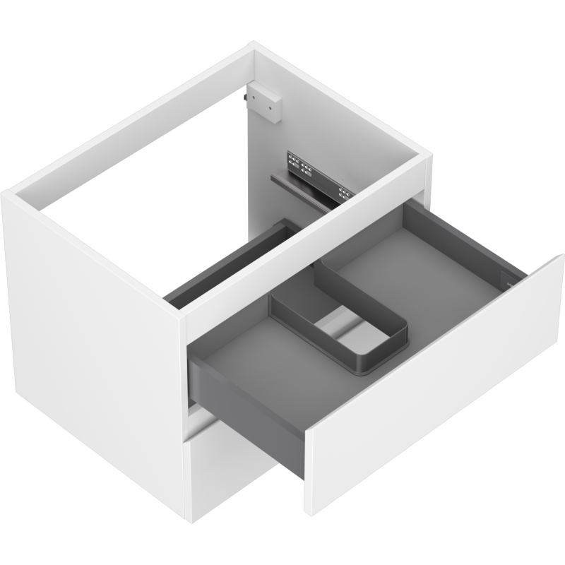 Mexen Orio bathroom cabinet under-sink 60 cm, 2 drawers, white matte - 91A10-06047-2-BFF01