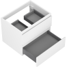 Mexen Orio mueble de baño para lavabo 60 cm, 2 cajones, blanco mate - 91A10-06047-2-BFF01