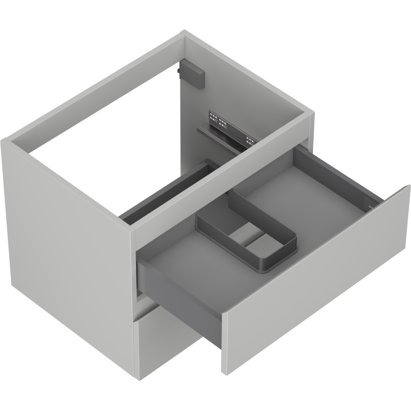 Mexen Orio meuble de salle de bain sous-lavabo 60 cm, 2 tiroirs, gris mat - 91A10-06047-2-BFF62