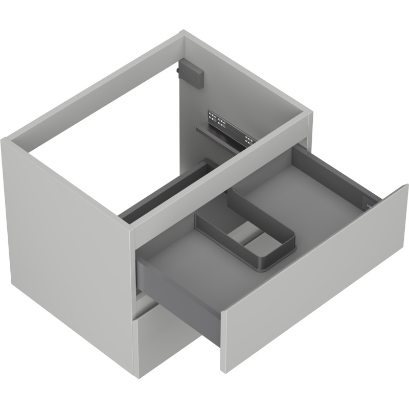 Mexen Orio vannitoakapp kraanikausi alla 60 cm, 2 sahtlit, hall matt - 91A10-06047-2-BFF62