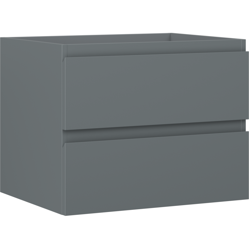 Mexen Orio badkamerkast onder wastafel 60 cm, 2 laden, grafiet mat - 91A10-06047-2-BFF66