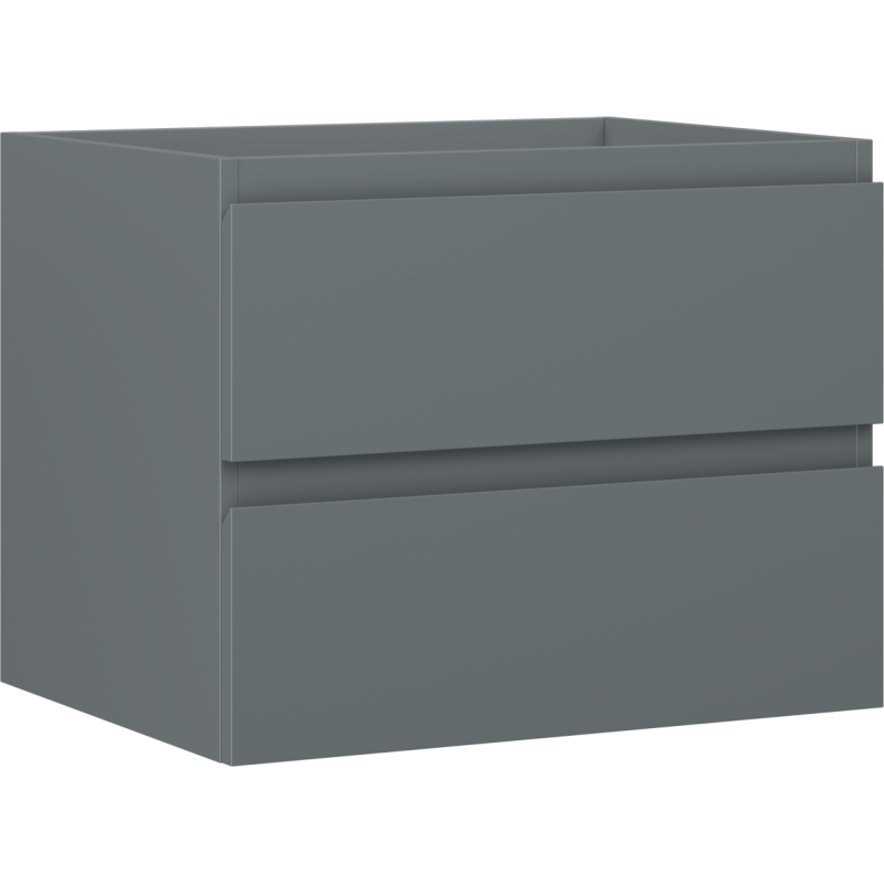 Mexen Orio mueble de baño bajo lavabo 60 cm, 2 cajones, grafito mate - 91A10-06047-2-BFF66