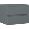 Mexen Orio badkamerkast onder wastafel 60 cm, 2 laden, grafiet mat - 91A10-06047-2-BFF66