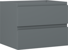 Mexen Orio mueble de baño bajo lavabo 60 cm, 2 cajones, grafito mate - 91A10-06047-2-BFF66