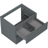 Mexen Orio meuble de salle de bain sous-lavabo 60 cm, 2 tiroirs, graphite mat - 91A10-06047-2-BFF66