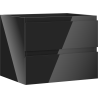 Mexen Orio Badezimmerschrank unter Waschbecken 60 cm, 2 Schubladen, schwarz glänzend - 91A10-06047-2-BFF70