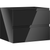 Mexen Orio bathroom cabinet under-sink 60 cm, 2 drawers, black gloss - 91A10-06047-2-BFF70