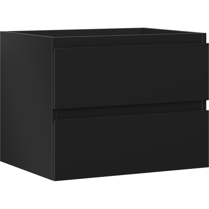 Mexen Orio Badezimmerschrank unter dem Waschbecken 60 cm, 2 Schubladen, schwarz matt - 91A10-06047-2-BFF71