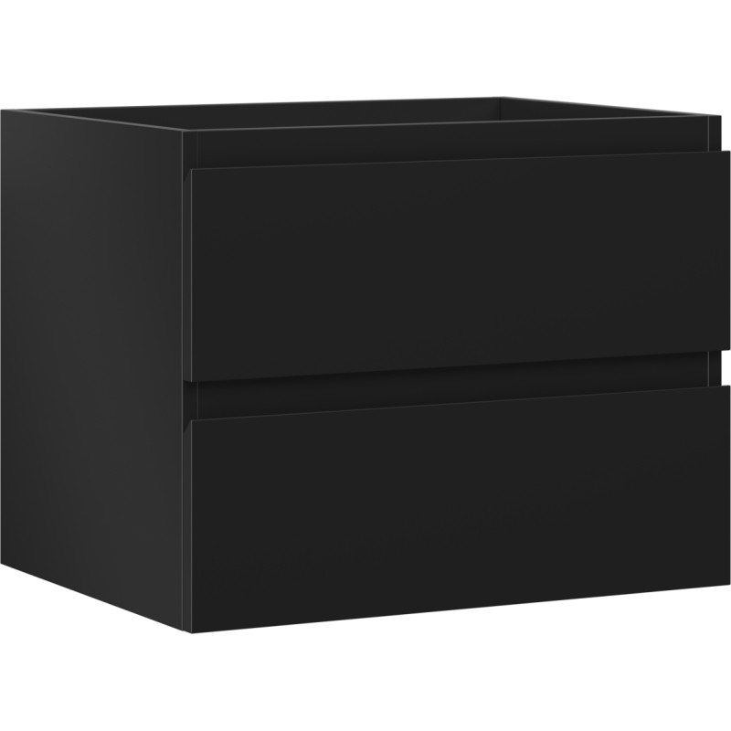 Mexen Orio vannitoakapp kraanikausi all 60 cm, 2 sahtlit, must matt - 91A10-06047-2-BFF71