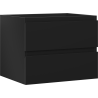 Mexen Orio bathroom cabinet under-sink 60 cm, 2 drawers, black matte - 91A10-06047-2-BFF71