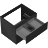 Mexen Orio Badezimmerschrank unter dem Waschbecken 60 cm, 2 Schubladen, schwarz matt - 91A10-06047-2-BFF71