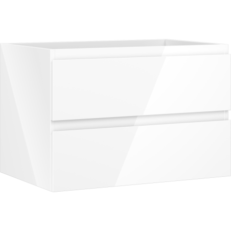 Mexen Orio Badezimmerschrank 70 cm, 2 Schubladen, weiß glänzend - 91A10-07047-2-BFF00