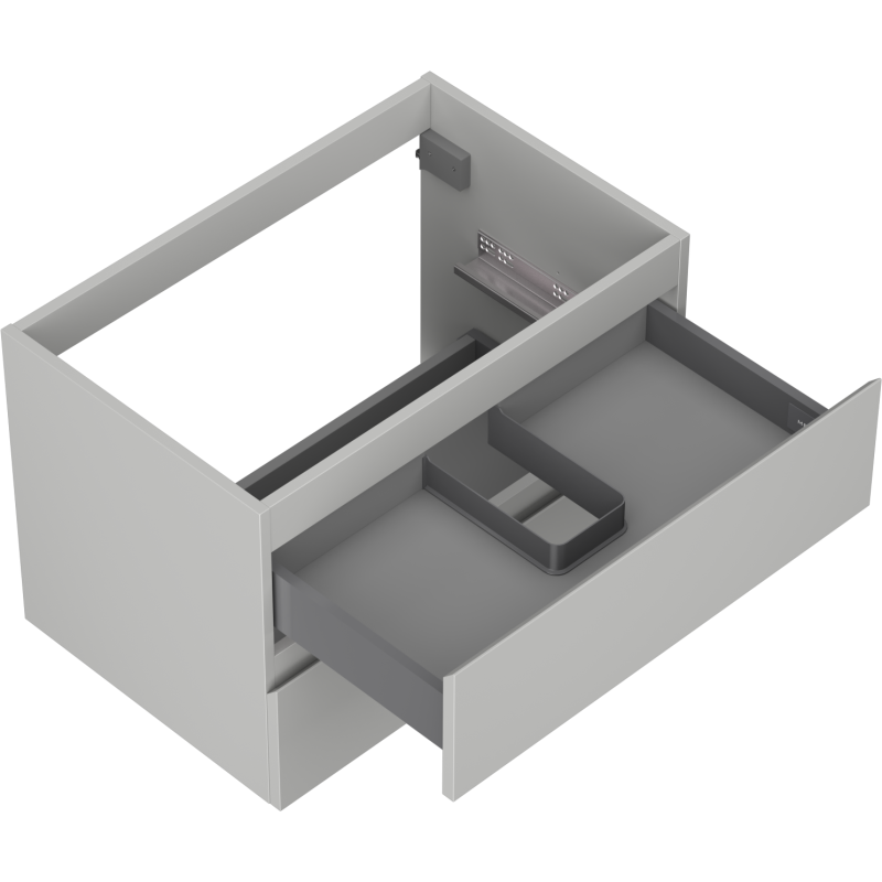 Mexen Orio mobile bagno da 70 cm, 2 cassetti, grigio opaco - 91A10-07047-2-BFF62