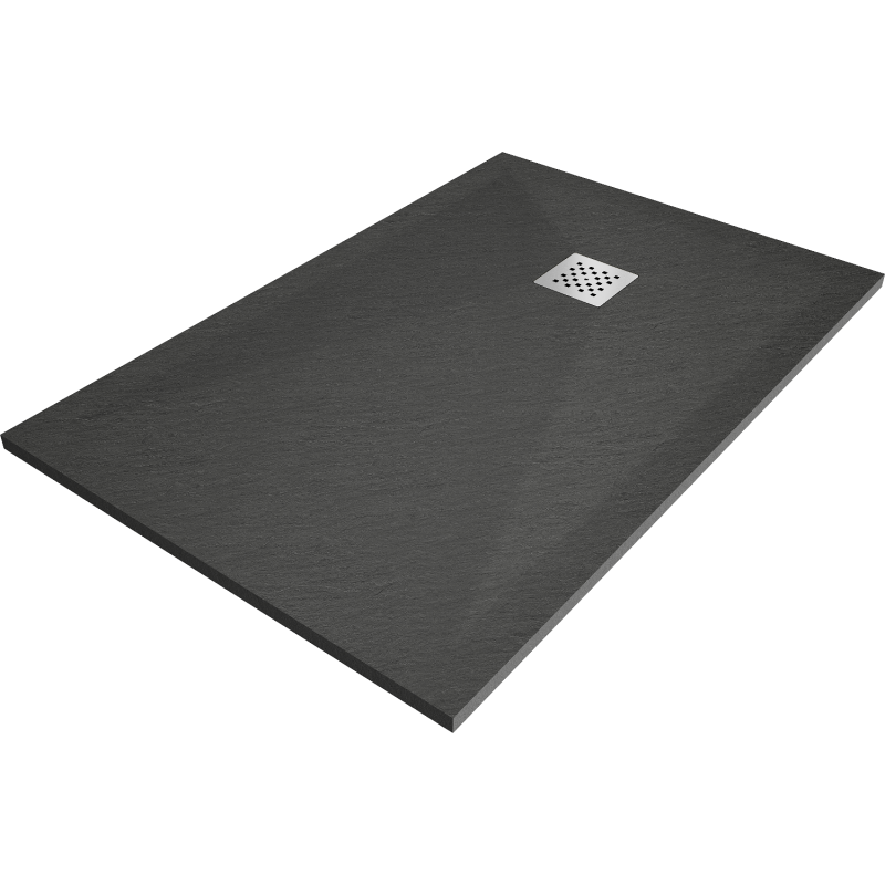 Mexen Stone+ Rechteckige Duschwanne aus Verbundstoff 80 x 70 cm, Anthrazit - 44717080