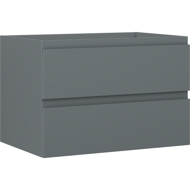 Mexen Orio Badezimmer-Unterschrank 70 cm, 2 Schubladen, Graphit Matt - 91A10-07047-2-BFF66