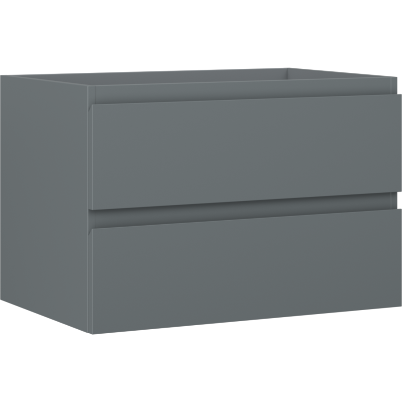 Mexen Orio bathroom cabinet under sink 70 cm, 2 drawers, matte graphite - 91A10-07047-2-BFF66