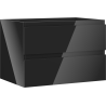 Mexen Orio Badschrank 70 cm, 2 Schubladen, schwarz glänzend - 91A10-07047-2-BFF70