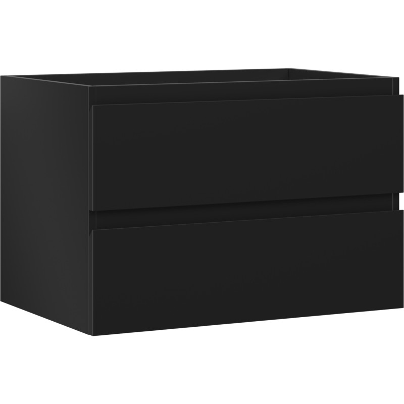 Mexen Orio vannitoakapp valamu alla 70 cm, 2 sahtlit, must matt - 91A10-07047-2-BFF71