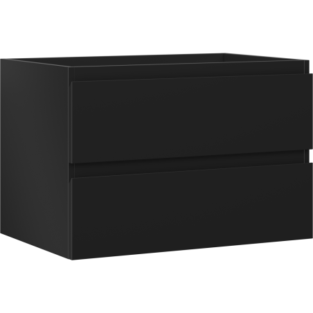 Mexen Orio bathroom cabinet for washbasin 70 cm, 2 drawers, matte black - 91A10-07047-2-BFF71