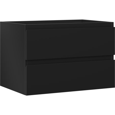 Mexen Orio mobiletto da bagno sottolavabo 70 cm, 2 cassetti, nero opaco - 91A10-07047-2-BFF71