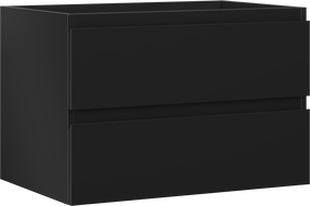 Mexen Orio mobiletto da bagno sottolavabo 70 cm, 2 cassetti, nero opaco - 91A10-07047-2-BFF71