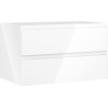 Mexen Orio bathroom cabinet under sink 80 cm, 2 drawers, white gloss - 91A10-08047-2-BFF00